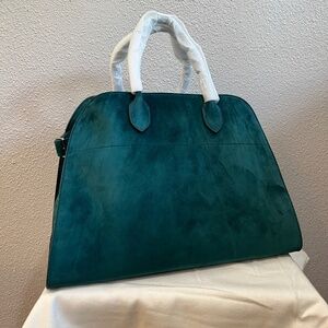 THE ROW Margaux 15 Air suede tote